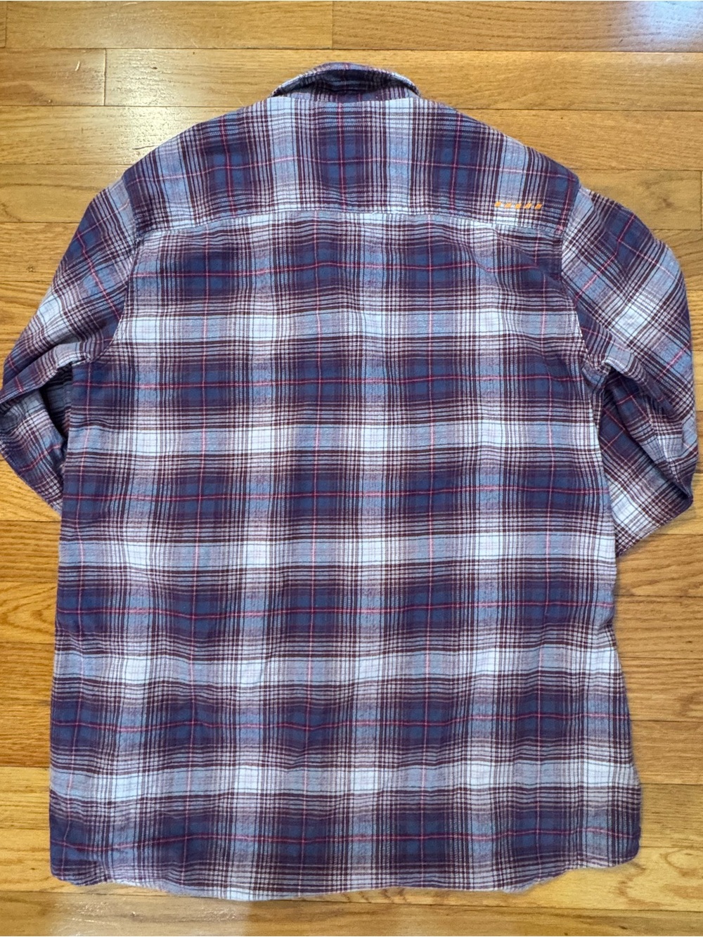 Ariat Women's Plaid Button-Down Shirt in Blue and Purple - Picture 3 of 6